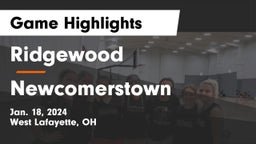Ridgewood  vs Newcomerstown  Game Highlights - Jan. 18, 2024