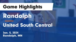 Randolph  vs United South Central  Game Highlights - Jan. 5, 2024