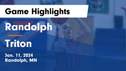 Randolph  vs Triton  Game Highlights - Jan. 11, 2024