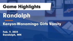 Randolph  vs Kenyon-Wanamingo Girls Varsity Game Highlights - Feb. 9, 2024