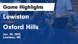 Lewiston  vs Oxford Hills  Game Highlights - Jan. 28, 2020