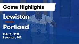 Lewiston  vs Portland  Game Highlights - Feb. 5, 2020