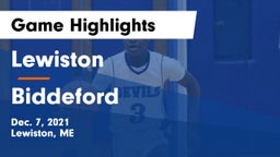Lewiston  vs Biddeford  Game Highlights - Dec. 7, 2021