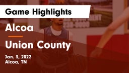 Alcoa  vs Union County  Game Highlights - Jan. 3, 2022