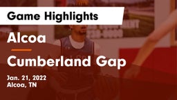 Alcoa  vs Cumberland Gap  Game Highlights - Jan. 21, 2022
