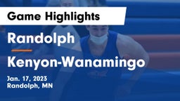 Randolph  vs Kenyon-Wanamingo  Game Highlights - Jan. 17, 2023