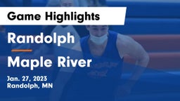 Randolph  vs Maple River  Game Highlights - Jan. 27, 2023