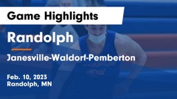 Randolph  vs Janesville-Waldorf-Pemberton  Game Highlights - Feb. 10, 2023