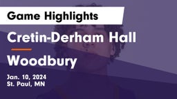 Cretin-Derham Hall  vs Woodbury  Game Highlights - Jan. 10, 2024