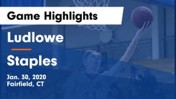 Ludlowe  vs Staples  Game Highlights - Jan. 30, 2020
