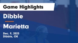 Dibble  vs Marietta  Game Highlights - Dec. 9, 2023