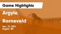 Argyle  vs Barneveld  Game Highlights - Jan. 15, 2021