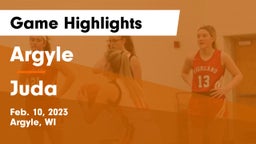 Argyle  vs Juda  Game Highlights - Feb. 10, 2023