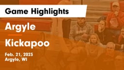 Argyle  vs Kickapoo Game Highlights - Feb. 21, 2023