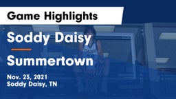 Soddy Daisy  vs Summertown  Game Highlights - Nov. 23, 2021
