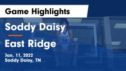 Soddy Daisy  vs East Ridge Game Highlights - Jan. 11, 2022