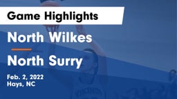 North Wilkes  vs North Surry  Game Highlights - Feb. 2, 2022