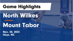 North Wilkes  vs Mount Tabor Game Highlights - Nov. 20, 2023
