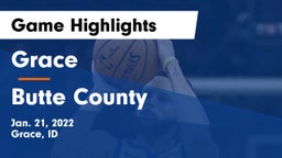 Grace  vs Butte County  Game Highlights - Jan. 21, 2022