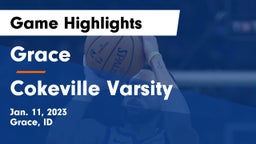 Grace  vs Cokeville Varsity Game Highlights - Jan. 11, 2023