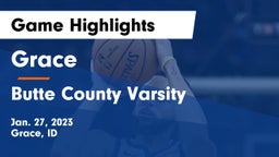 Grace  vs Butte  County Varsity Game Highlights - Jan. 27, 2023