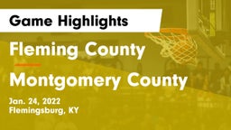 Fleming County  vs Montgomery County  Game Highlights - Jan. 24, 2022