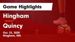 Hingham  vs Quincy Game Highlights - Oct. 22, 2020