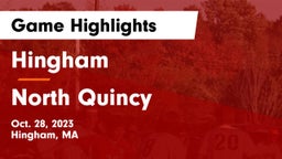 Hingham  vs North Quincy  Game Highlights - Oct. 28, 2023