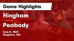 Hingham  vs Peabody Game Highlights - June 8, 2022