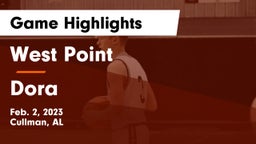 West Point  vs Dora  Game Highlights - Feb. 2, 2023