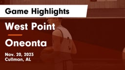 West Point  vs Oneonta  Game Highlights - Nov. 20, 2023