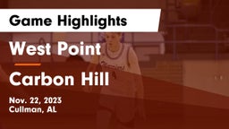 West Point  vs Carbon Hill  Game Highlights - Nov. 22, 2023