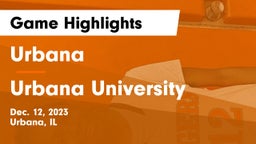 Urbana  vs Urbana University  Game Highlights - Dec. 12, 2023