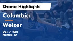 Columbia  vs Weiser  Game Highlights - Dec. 7, 2021