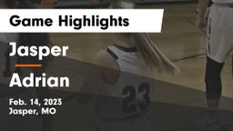 Jasper  vs Adrian  Game Highlights - Feb. 14, 2023