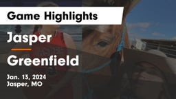 Jasper  vs Greenfield  Game Highlights - Jan. 13, 2024