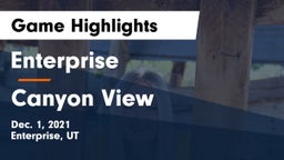Enterprise  vs Canyon View  Game Highlights - Dec. 1, 2021