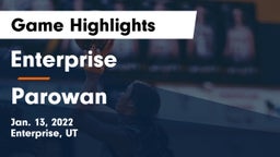 Enterprise  vs Parowan  Game Highlights - Jan. 13, 2022