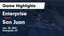 Enterprise  vs San Juan  Game Highlights - Jan. 28, 2022