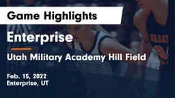 Enterprise  vs Utah Military Academy Hill Field Game Highlights - Feb. 15, 2022