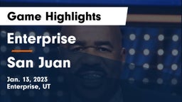 Enterprise  vs San Juan  Game Highlights - Jan. 13, 2023
