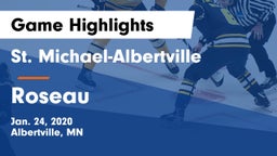 St. Michael-Albertville  vs Roseau  Game Highlights - Jan. 24, 2020
