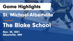St. Michael-Albertville  vs The Blake School Game Highlights - Nov. 30, 2021