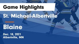 St. Michael-Albertville  vs Blaine  Game Highlights - Dec. 18, 2021