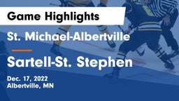 St. Michael-Albertville  vs Sartell-St. Stephen  Game Highlights - Dec. 17, 2022