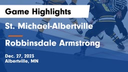 St. Michael-Albertville  vs Robbinsdale Armstrong  Game Highlights - Dec. 27, 2023