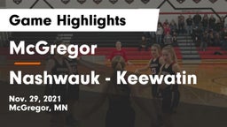 McGregor  vs Nashwauk - Keewatin  Game Highlights - Nov. 29, 2021