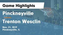 Pinckneyville  vs Trenton Wesclin  Game Highlights - Nov. 21, 2019