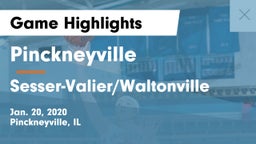 Pinckneyville  vs Sesser-Valier/Waltonville Game Highlights - Jan. 20, 2020
