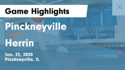 Pinckneyville  vs Herrin  Game Highlights - Jan. 22, 2020